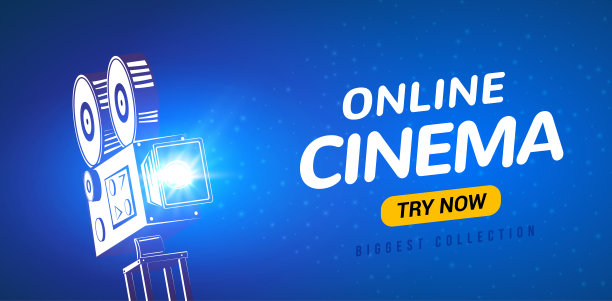 网络影院海报概念背景。电影电影放映机老相机传单数字电影图片下载