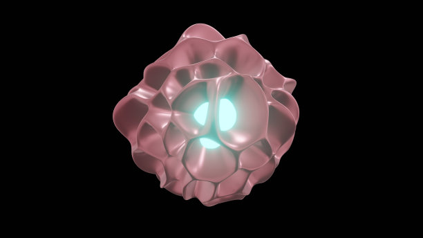 三维渲染金属物体与洞持有蓝色能量球内部的插图图形。美丽的金属物体与魔术球为您的项目。图片下载