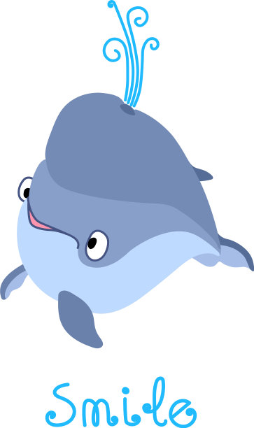 年轻可爱的抹香鲸或蓝鲸图片下载