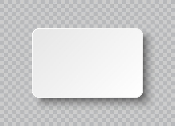 空白的企业身份名片孤立在透明的背景图片下载