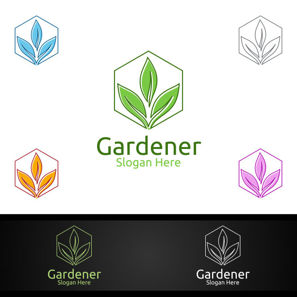 植物园艺护理符号设计图片下载