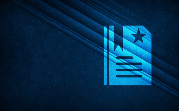 书签图标自然天光抽象深蓝色背景条纹图案插图图片下载