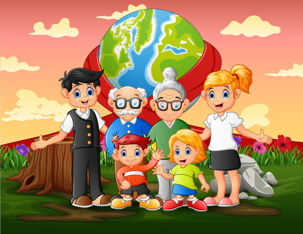 与家人一起庆祝国际世界日图片下载