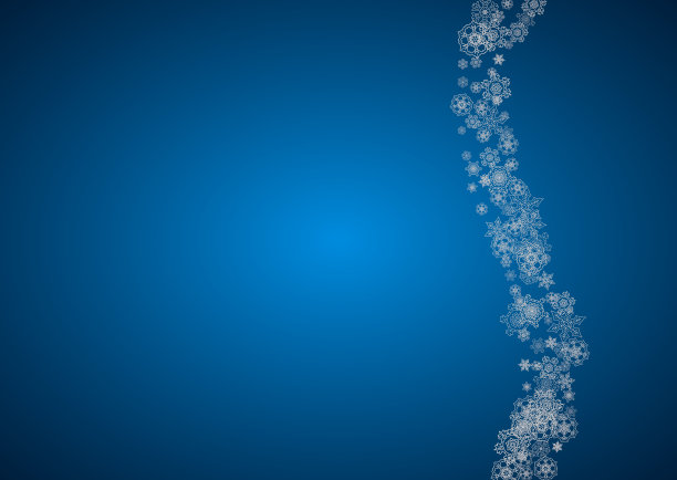 圣诞和新年的雪花图片下载