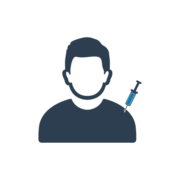 病人接种疫苗图标。可编辑的矢量EPS符号插图。图片下载