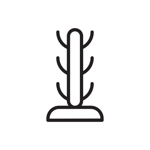 外套站图标轮廓向量。在白色背景上隔离图片下载