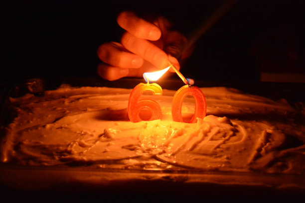 60岁生日蜡烛图片下载