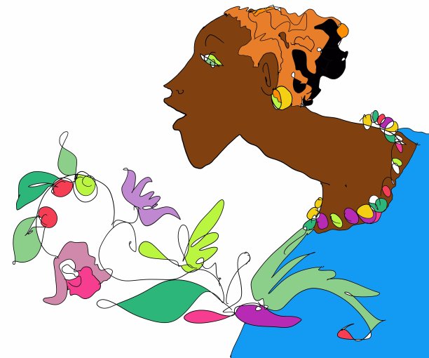 不同类型、年龄和种族的女人情感插图图片下载