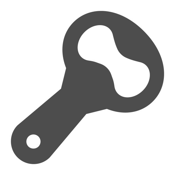 开瓶器固体图标，精酿啤酒概念，开瓶器啤酒标志上的白色背景，饮料开瓶器图标在象形风格的移动概念和网页设计。矢量图形。图片下载