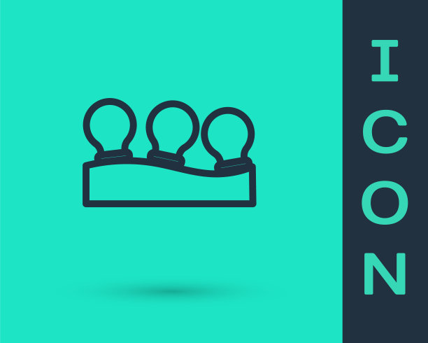 真空罐图标隔离在绿色背景上。面部和身体按摩罐。医疗anticellulite杯。向量图片下载