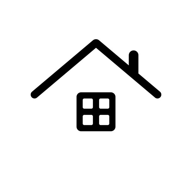 房子home图标与窗户图片下载