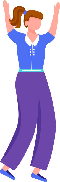 快乐的年轻女子平快乐的学生在图片下载