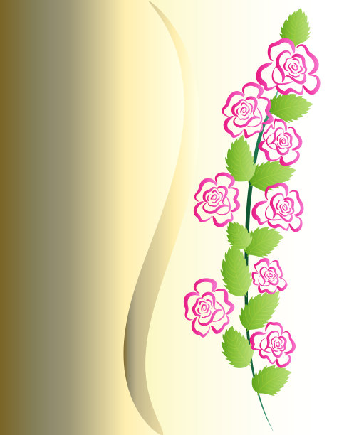 玫瑰花图标周年生日贺卡图片下载