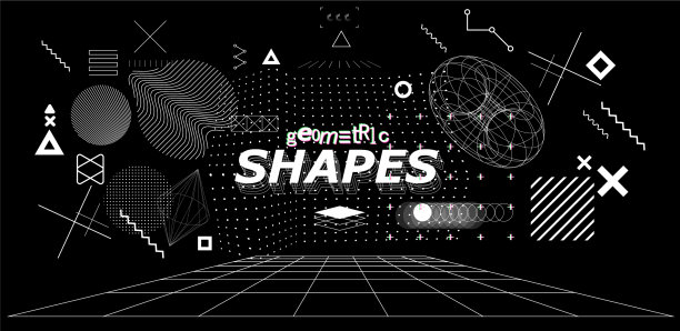 未来抽象形状集图片下载