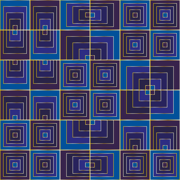 带有金色轮廓的正方形几何形状图片下载