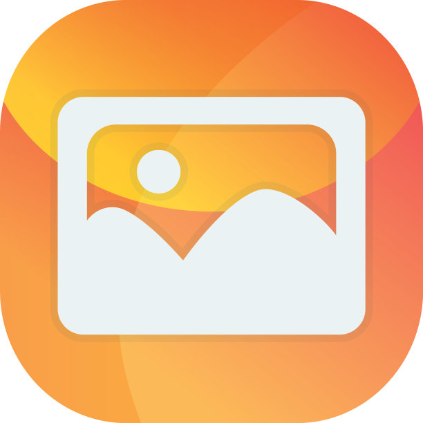 孤立的图片块平面风格图标图片下载