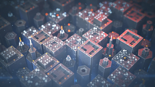 未来技术微世界3D渲染插图图片下载