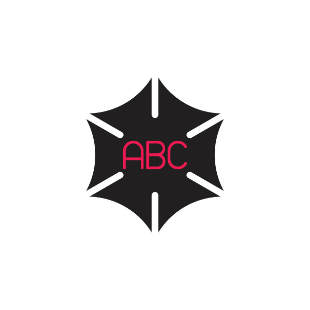 字母框架六角形箭头曲线设计标志图片下载