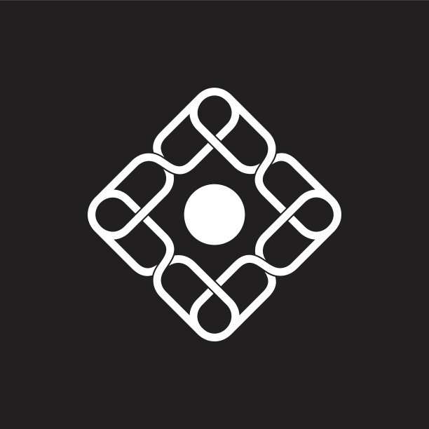 方形链条logo图片下载