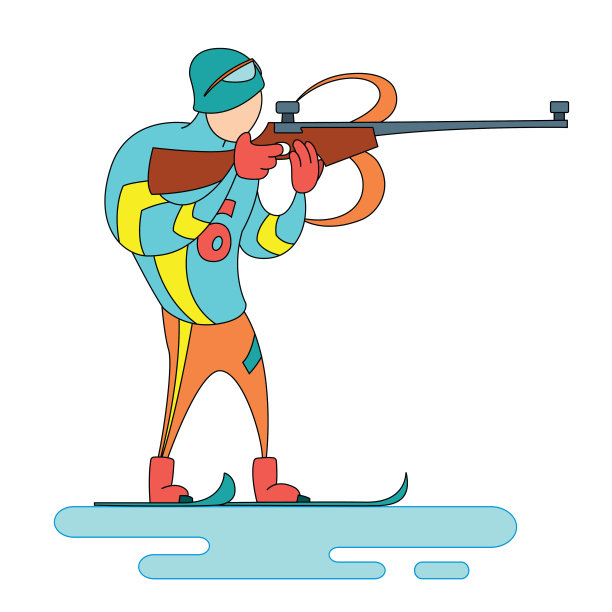 冬季两项选手拍摄图片下载