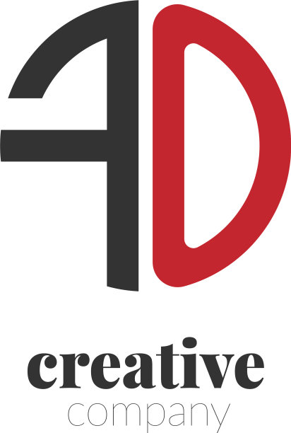 首字母为创意优雅的圆形标志图片下载