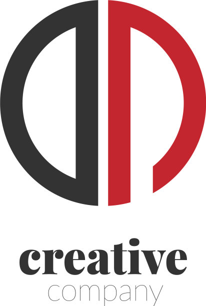 首字母dn创意优雅的圆标志图片下载