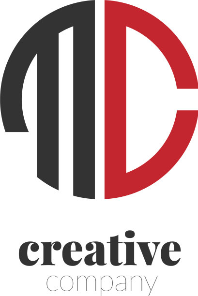 首字母MC创意优雅的圆标志图片下载