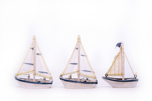 迷你模型可爱的船。图片下载