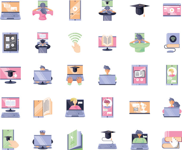 设置在线教育图标图片下载