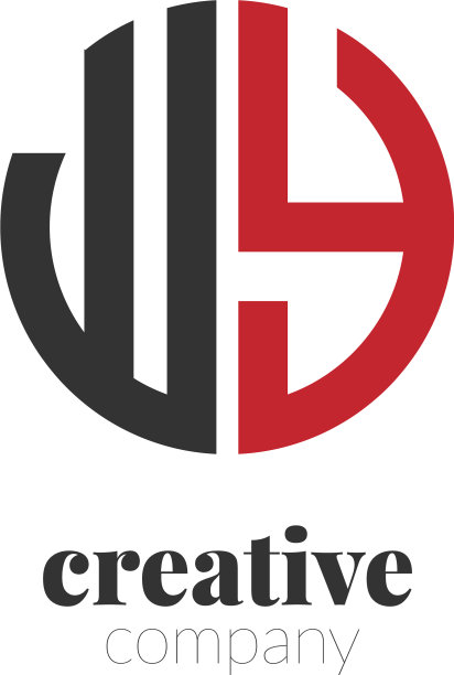 首字母wy创意优雅的圆形标志图片下载