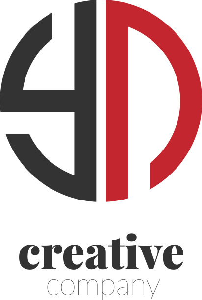 首字母yn创意优雅的圆标志图片下载