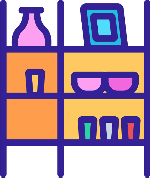 物品架图标轮廓图片下载