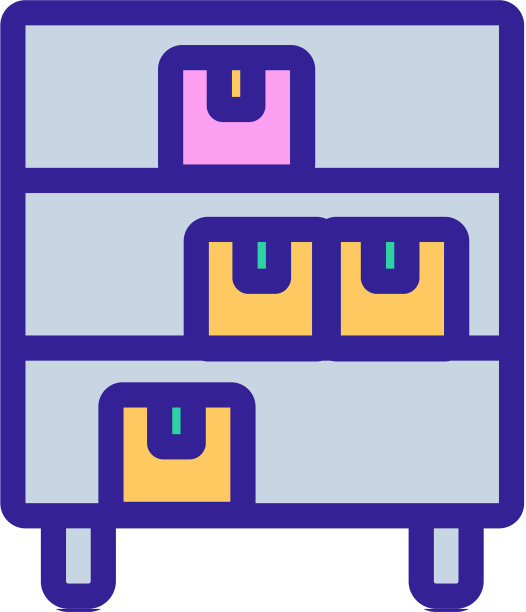 商品架图标轮廓图片下载