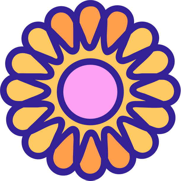 菊花图标大纲图片下载