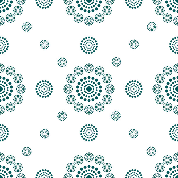 无缝图案圆点圆。完美的图案和纹理，枕头，窗帘，衣服，地毯，床上用品，墙纸。织物设计与图案点圆。图片下载