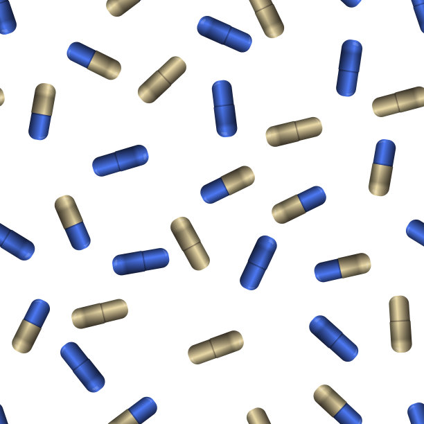 蓝色药片胶囊图片下载