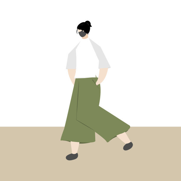 都市风格的女性在日常生活中戴着黑色口罩，以防止新冠病毒感染图片下载