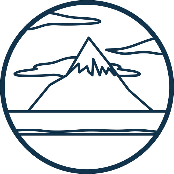 山和云线条风格图标设计图片下载