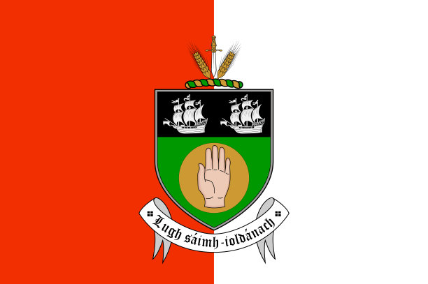 爱尔兰劳斯郡的旗帜图片下载