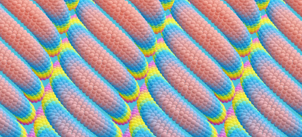 动态粒子数组。矢量艺术插图。带有运动效果的合成。图片下载