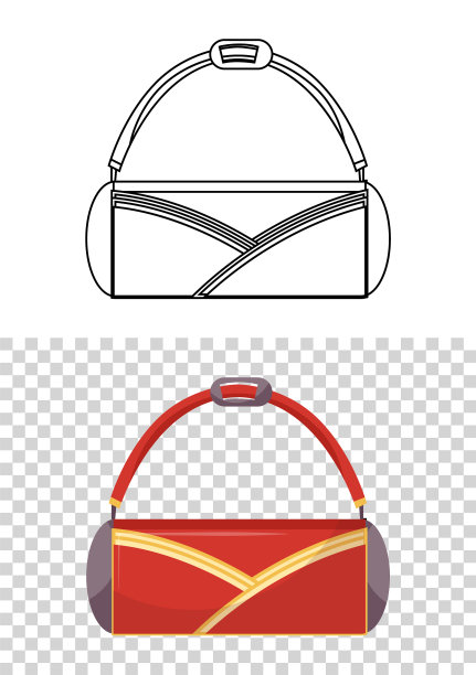 幼稚可爱的旅行包，带轮子的孩子把手图片下载