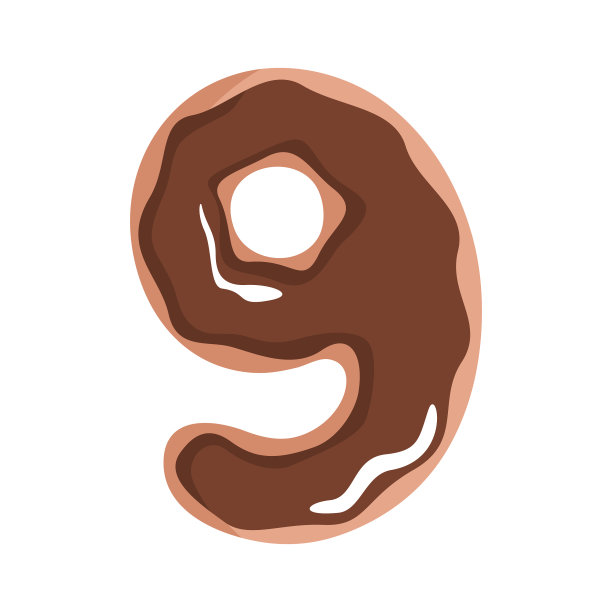 字母甜甜圈字母表上的白色图片下载