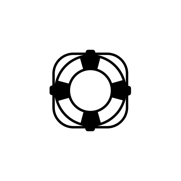 插图矢量图形的救生圈图标模板图片下载