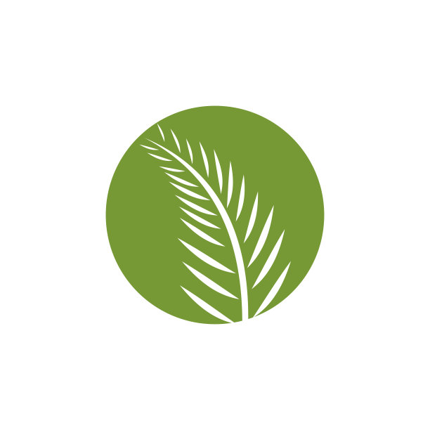 Palm图标模板设计矢量。沙滩,大海图片下载