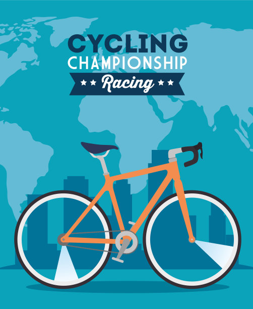 自行车锦标赛赛车海报与自行车图片下载