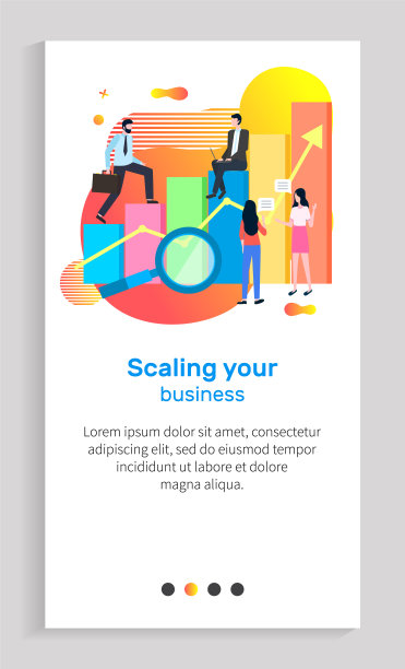 扩展你的业务，信息图表上的商人图片下载