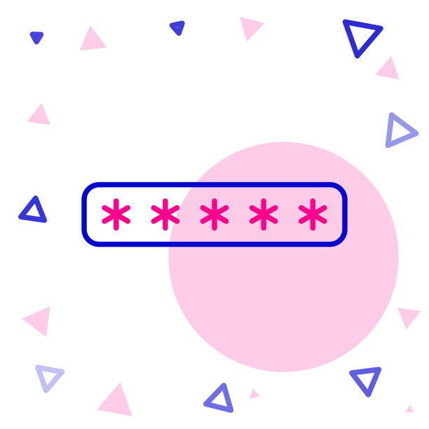 线路密码保护和安全访问图标隔离在白色背景上。安全、安全、保护、隐私的概念。彩色轮廓概念。矢量图图片下载