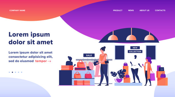 在服装店购物的女性顾客图片下载