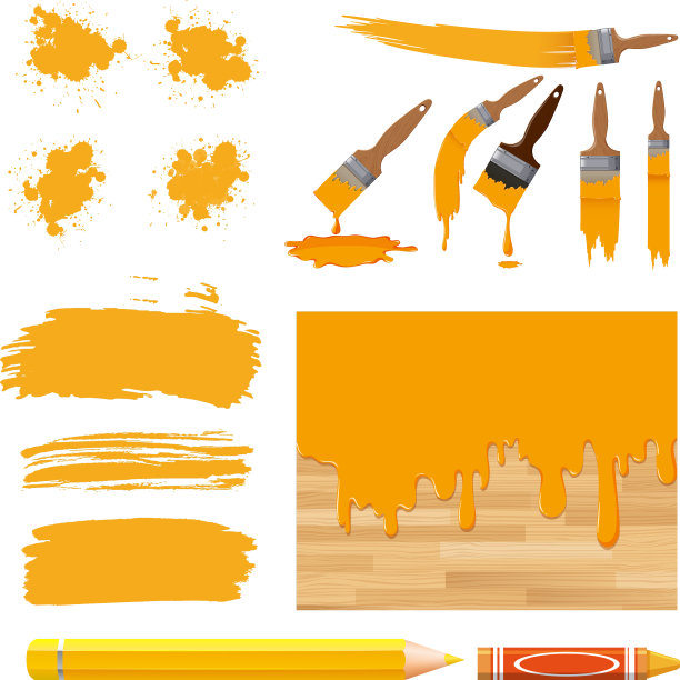 设置水彩画与黄色图片下载