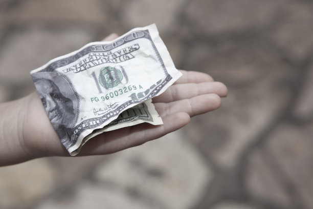 钞票手的形象图片下载